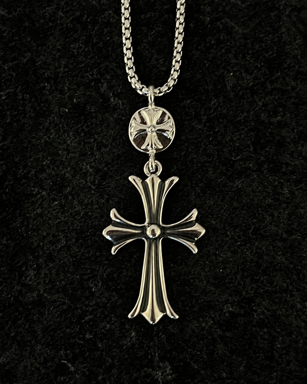 Double Cross Necklace