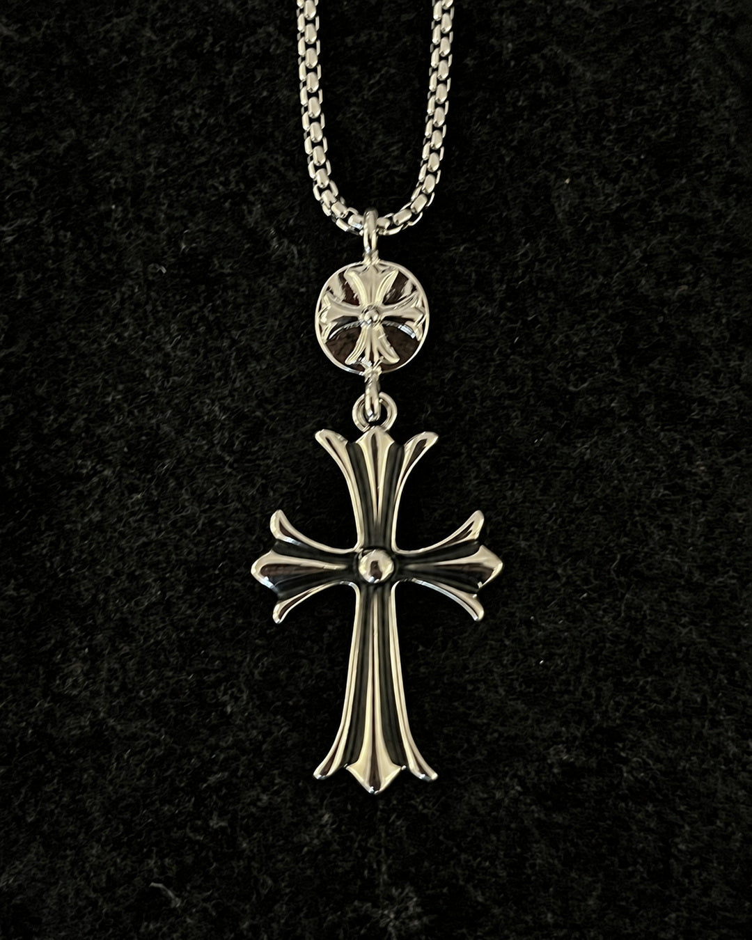 Double Cross Necklace
