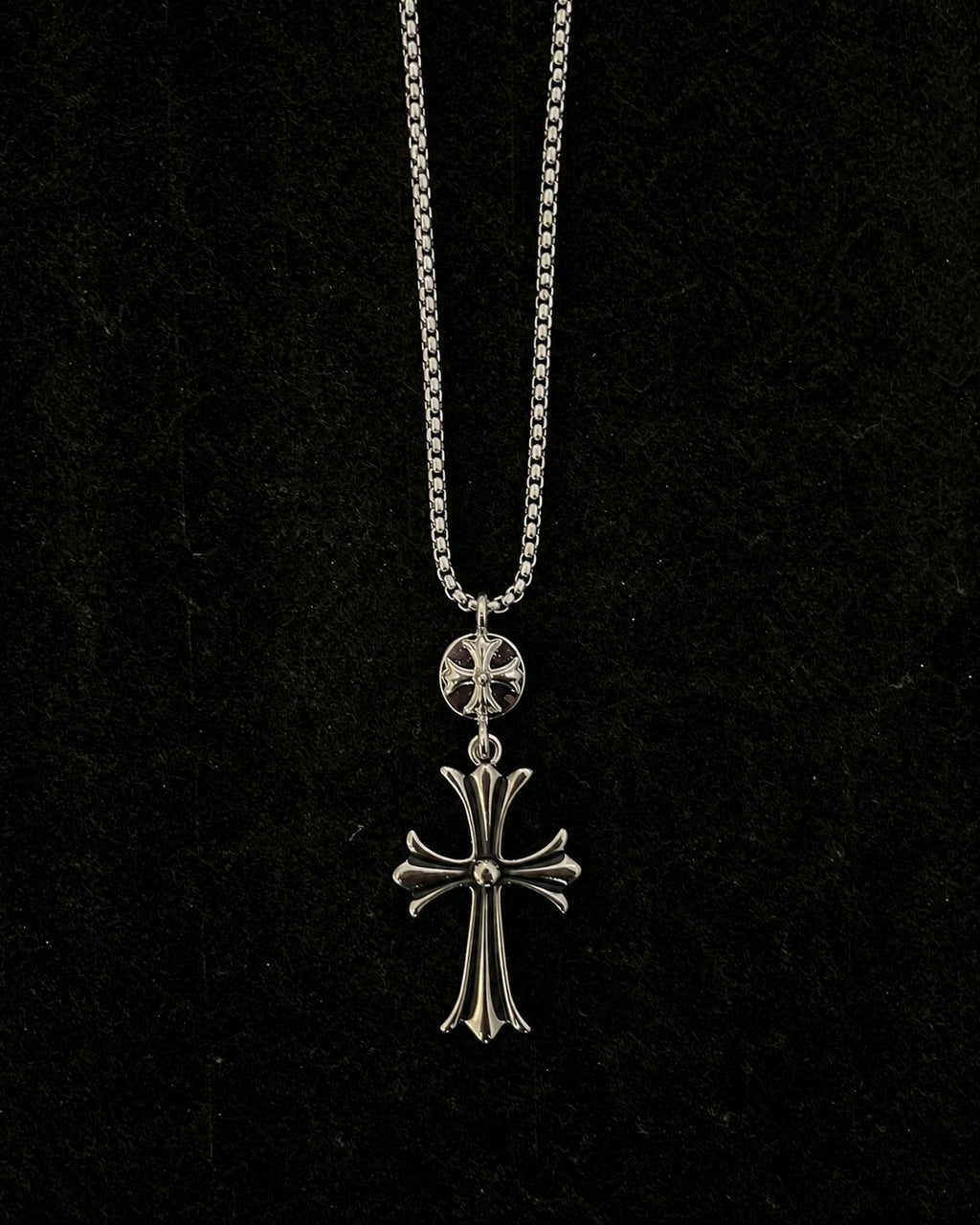 Double Cross Necklace