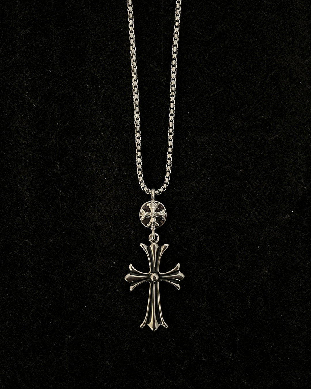 Double Cross Necklace