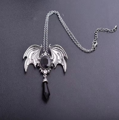 Gothic bat wings chain