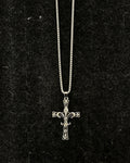 Fleur-de-Lis Skull Cross Necklace