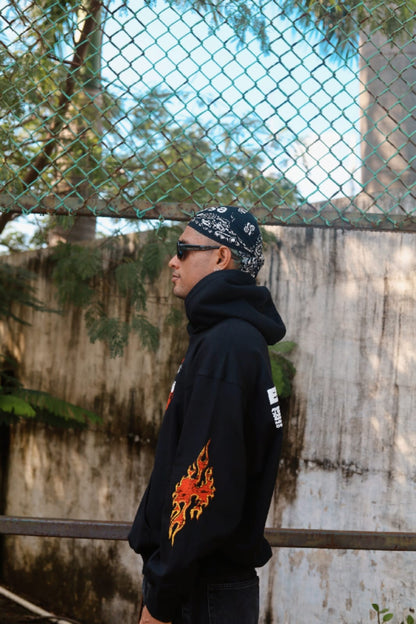 Ashes & Bones(oversized croped hoodie)