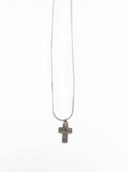 Silver Cross Pendant Necklace