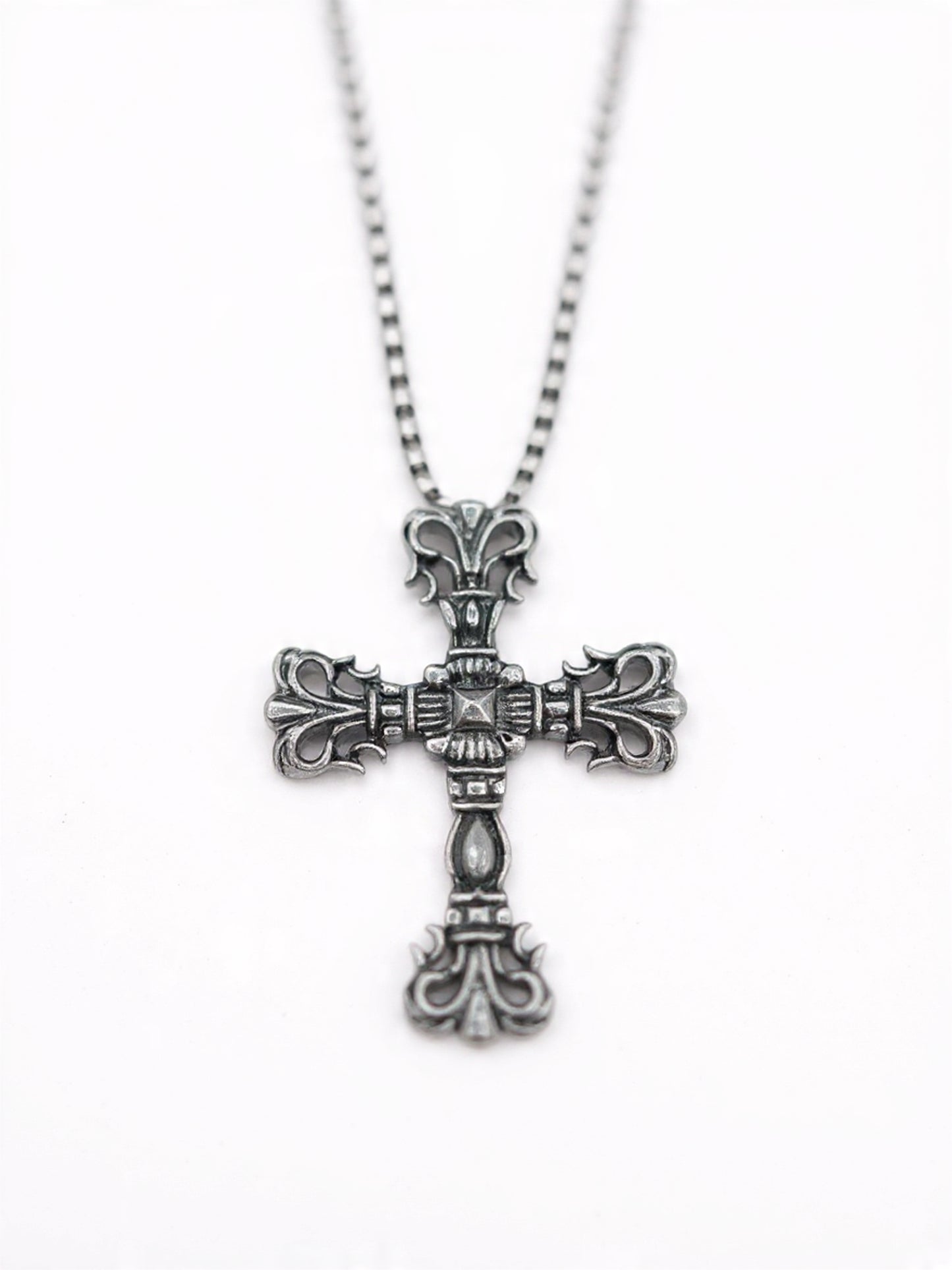 Ornate Gothic Cross Necklace