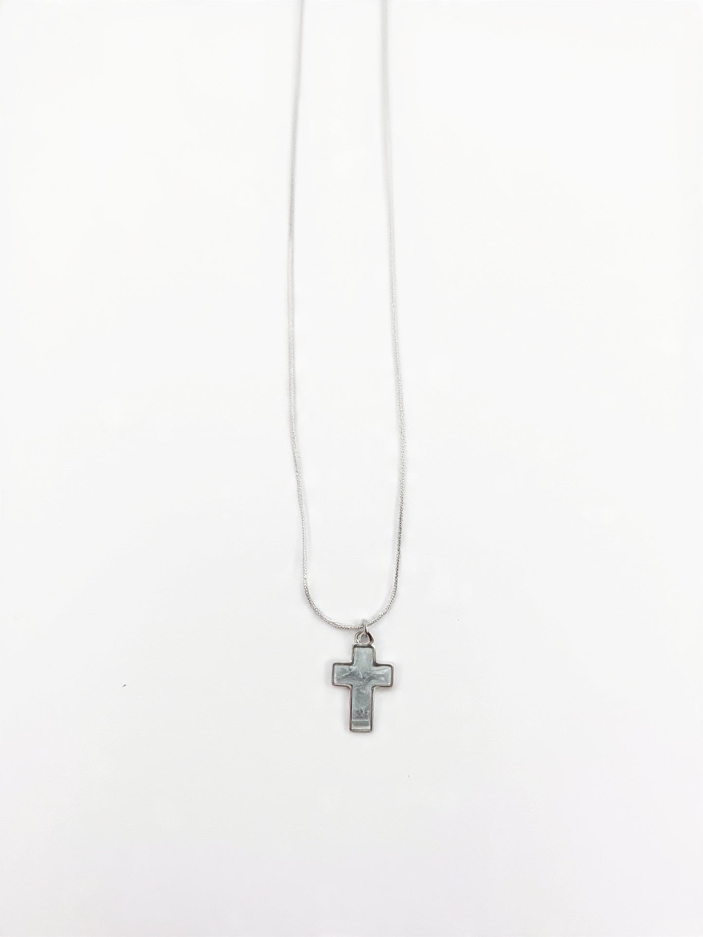 Silver Cross Pendant Necklace