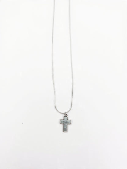 Silver Cross Pendant Necklace