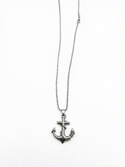 Anchor Cross Pendant Necklace