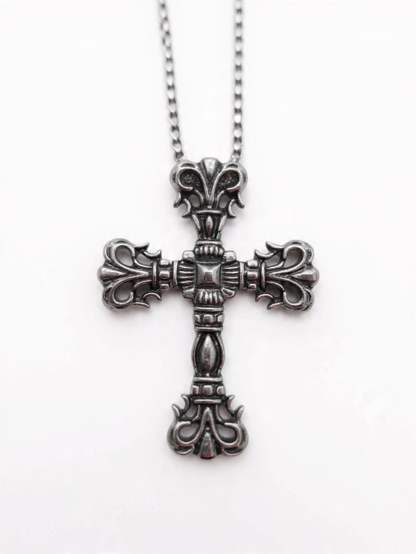 Ornate Gothic Cross Necklace