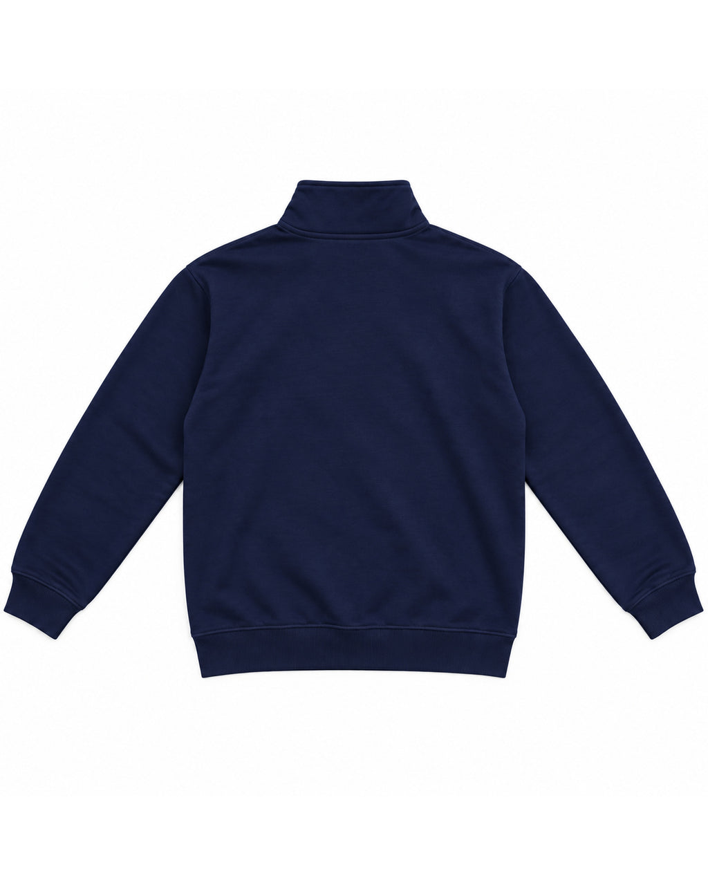 Navy Quarter-Zip Pullover – back view