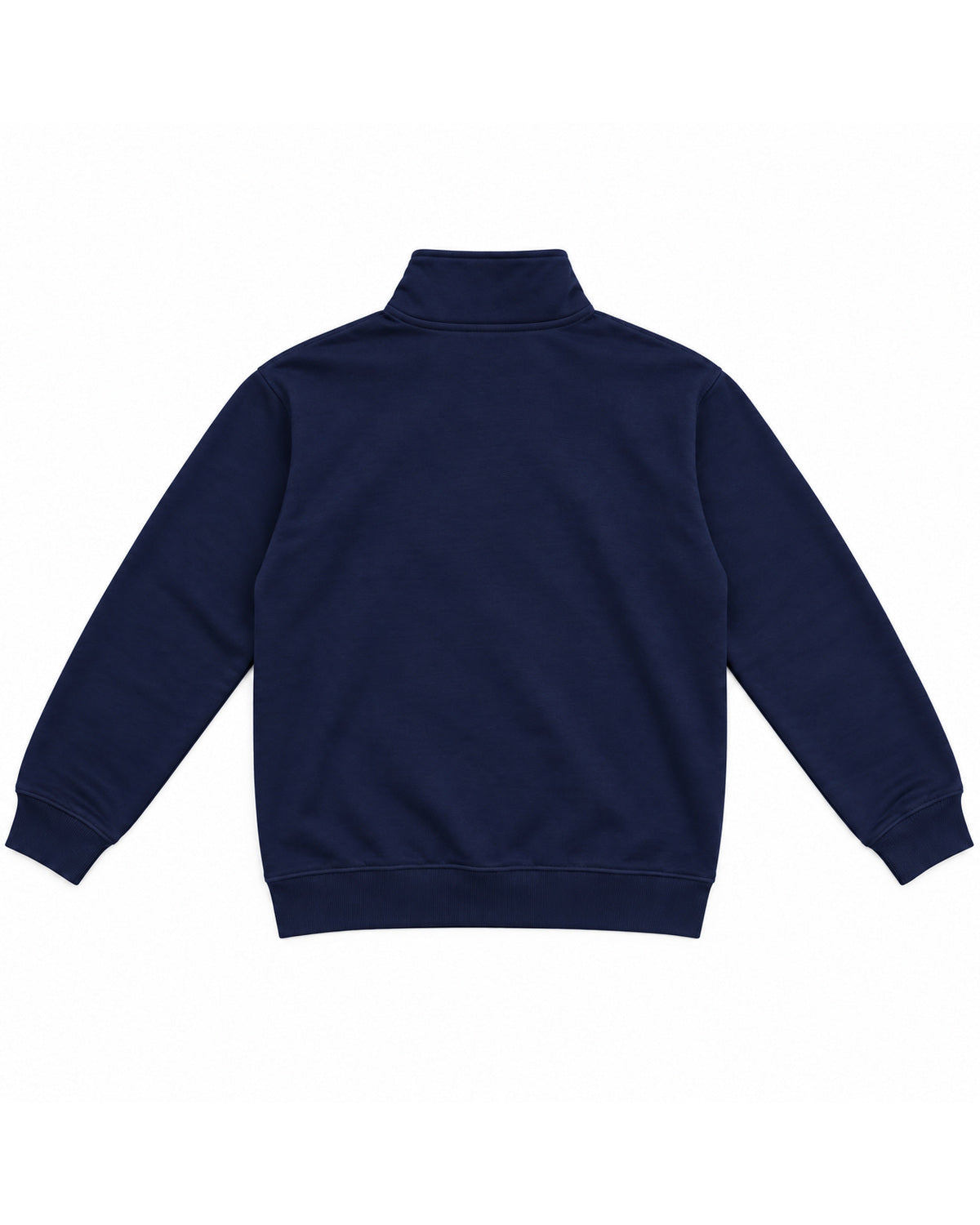 Navy Quarter-Zip Pullover – back view