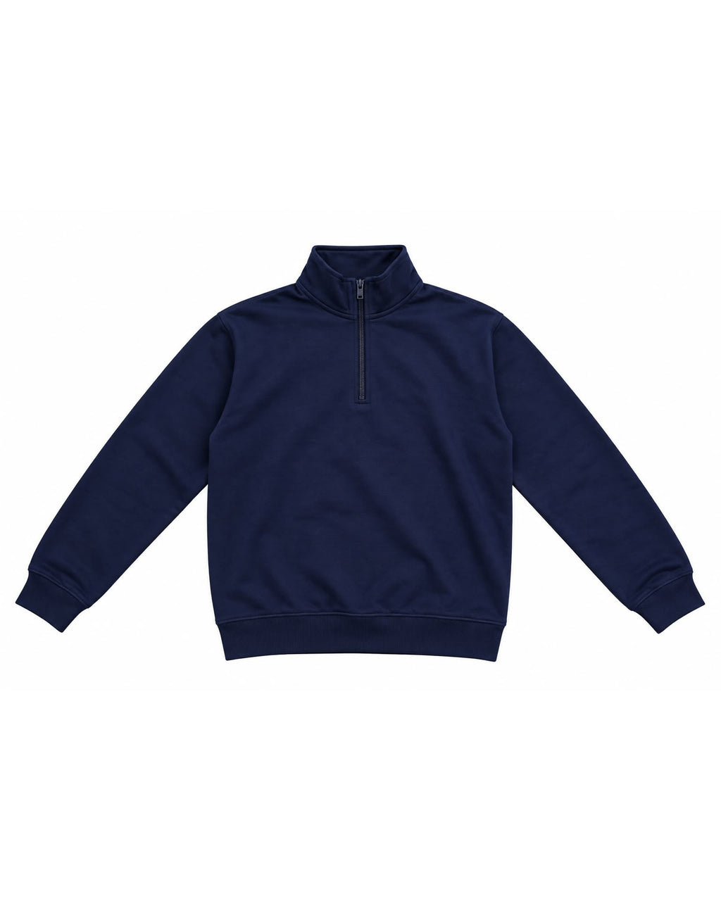 Navy Quarter-Zip Pullover – front view