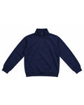 Navy Quarter-Zip Pullover – front view