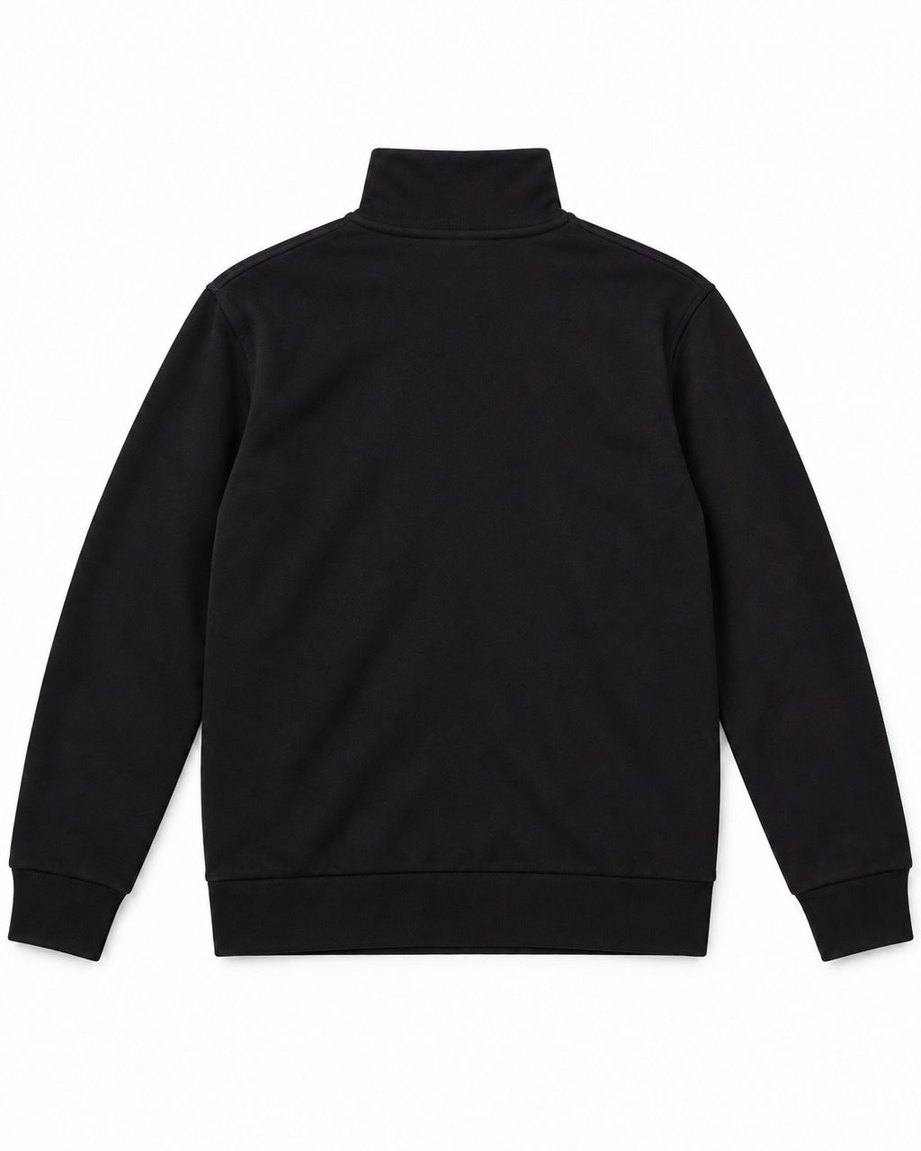 Black Quarter-Zip Pullover – back view