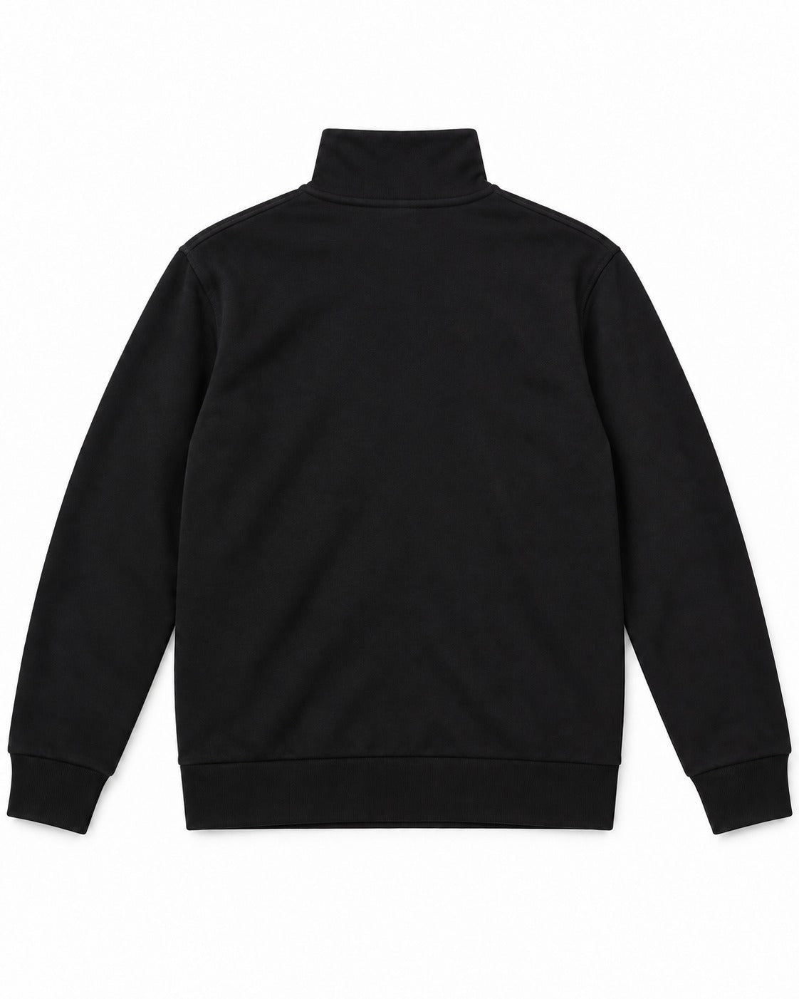 Black Quarter-Zip Pullover – back view