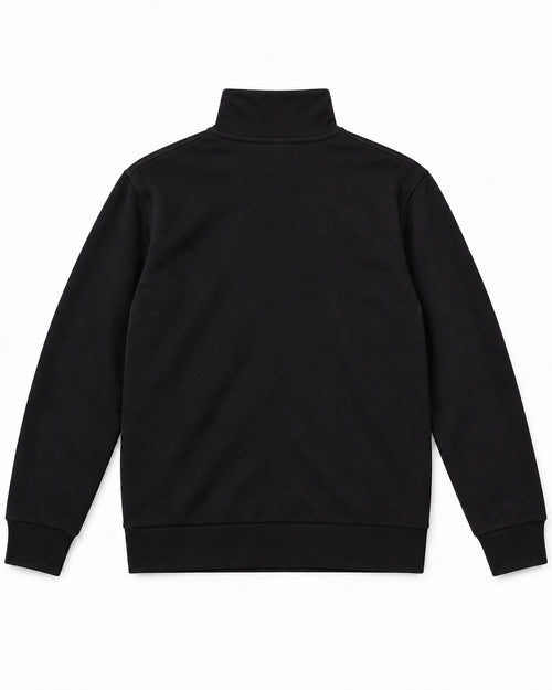 Black Quarter-Zip Pullover – back view