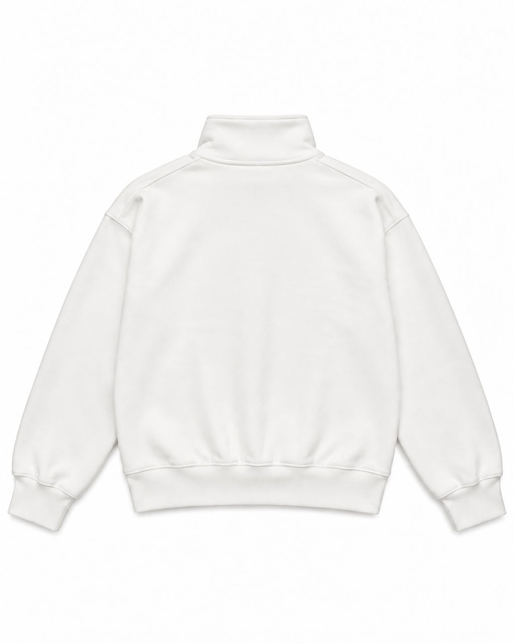White Quarter-Zip Pullover – back view