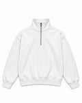 White Quarter-Zip Pullover – front view