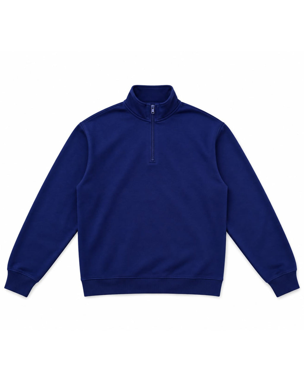Royal Blue Quarter-Zip Pullover – front view
