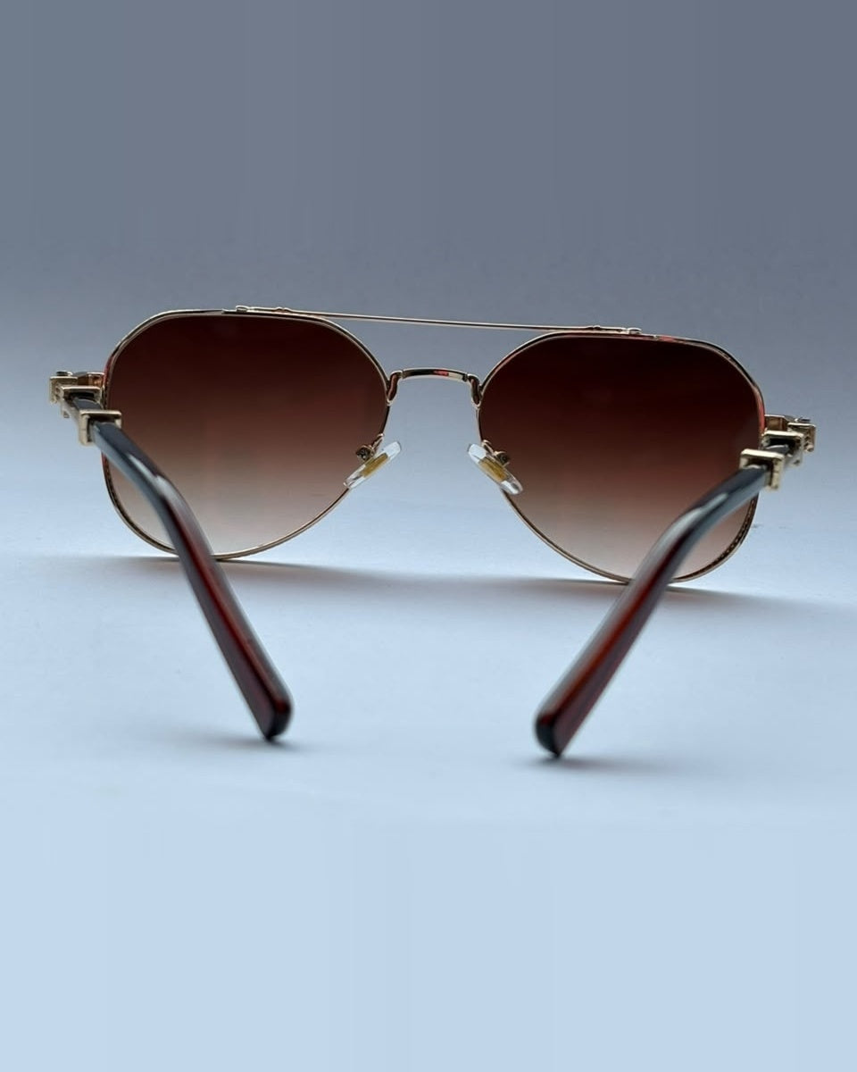 Classic Aviator - Cocoa Gold