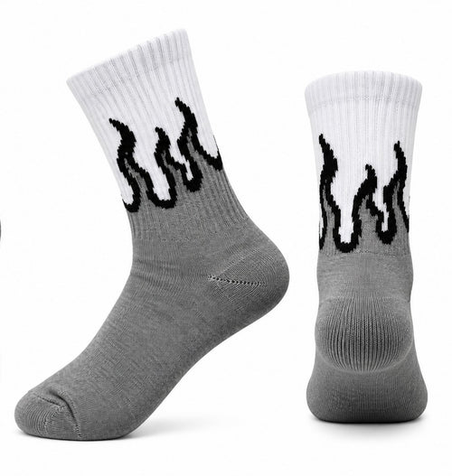 Ash Flame Socks flat