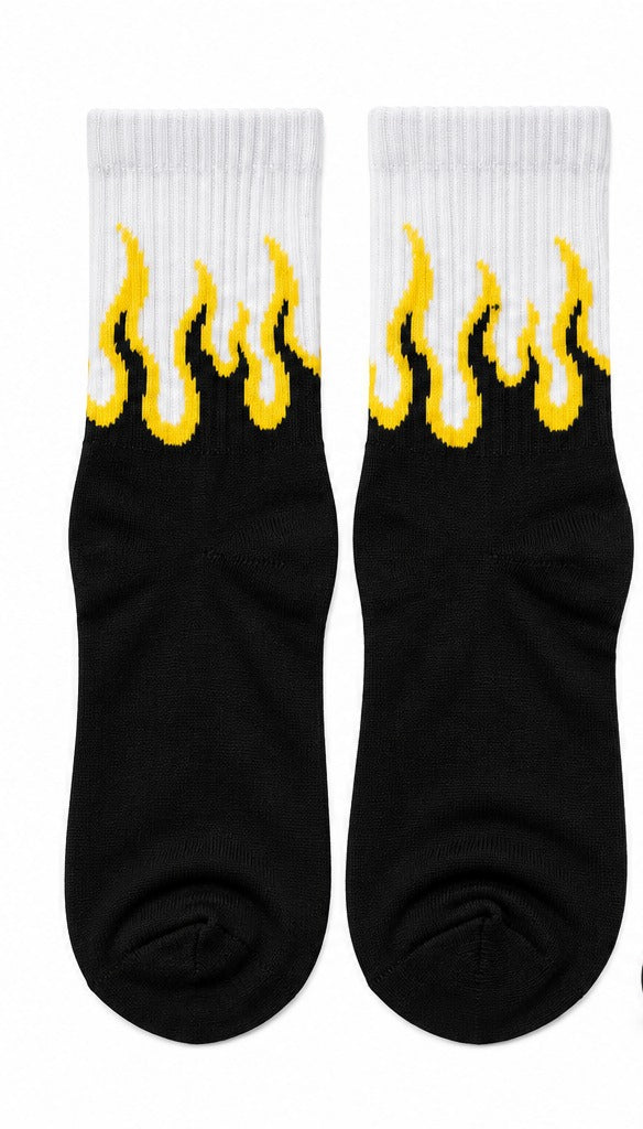 Midnight Flame Socks flat